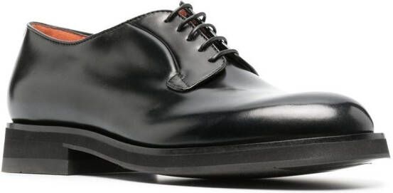 Santoni Derby veterschoenen Zwart