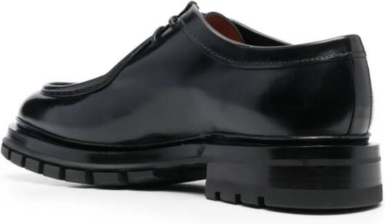 Santoni Derby veterschoenen Zwart