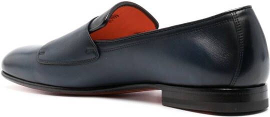 Santoni Leren schoenen Blauw