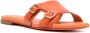 Santoni Slippers met dubbele gesp Oranje - Thumbnail 2