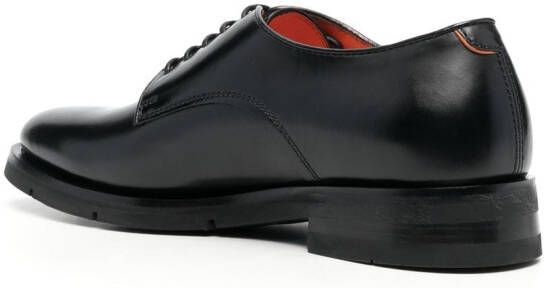 Santoni Faedon derby schoenen met vlakken Zwart