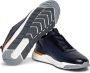 Santoni Geperforeerde leren sneakers Blauw - Thumbnail 3