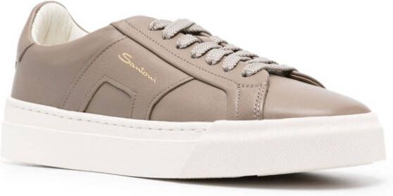 Santoni Gloria leren sneakers Bruin