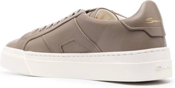 Santoni Gloria leren sneakers Bruin