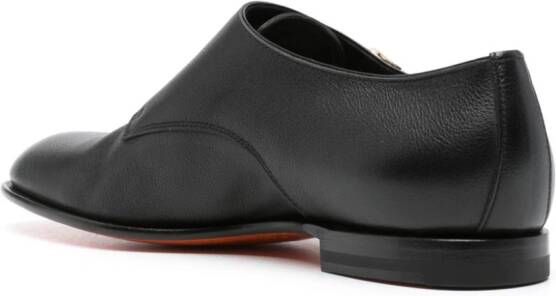 Santoni Leren loafers Zwart