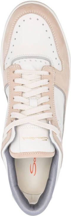 Santoni Haniel leren sneakers Wit