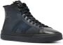 Santoni High-top leren sneakers Blauw - Thumbnail 2