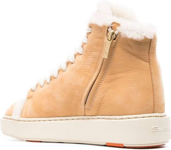 Santoni High-top sneakers Beige