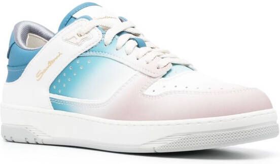 Santoni Leren sneakers Roze