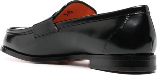 Santoni Laife leren loafers Zwart