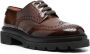 Santoni Leren brogues Bruin - Thumbnail 2