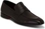 Santoni Leren penny loafers Zwart - Thumbnail 2