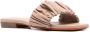 Santoni Leren sandalen Roze - Thumbnail 2