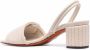 Santoni Leren slingback sandalen Beige - Thumbnail 3