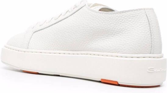 Santoni Leren sneakers Wit