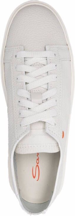 Santoni Leren sneakers Wit