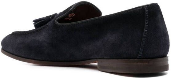 Santoni Loafers met kwastje Blauw