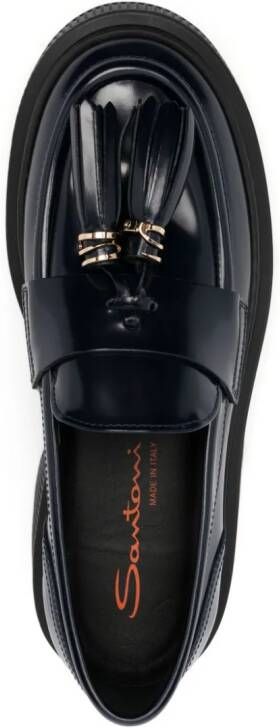 Santoni Loafers met kwastjes Blauw