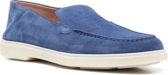 Santoni Loafers met ronde neus Blauw