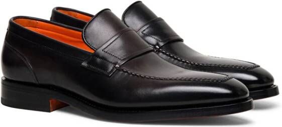 Santoni Loafers met ronde neus Bruin