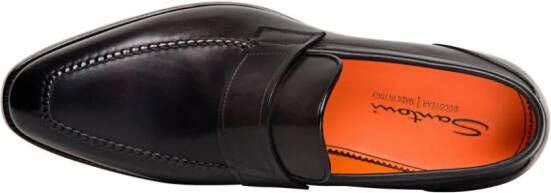 Santoni Loafers met ronde neus Bruin