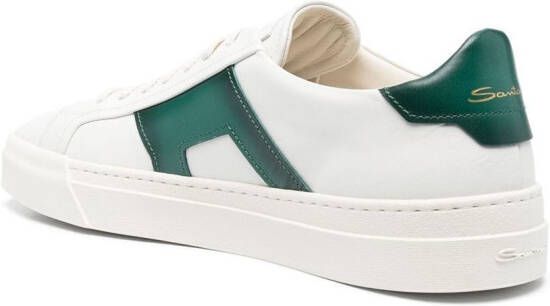 Santoni Leren sneakers Wit