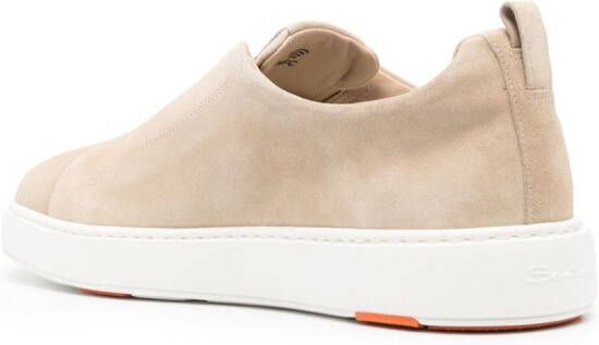 Santoni Suède sneakers Beige