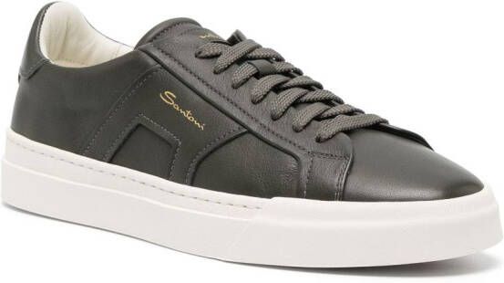 Santoni Sneakers met logoprint Groen