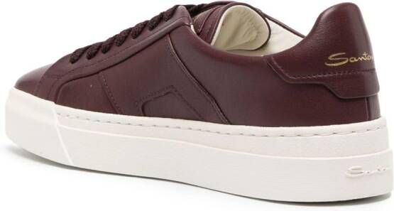 Santoni Sneakers met logoprint Rood