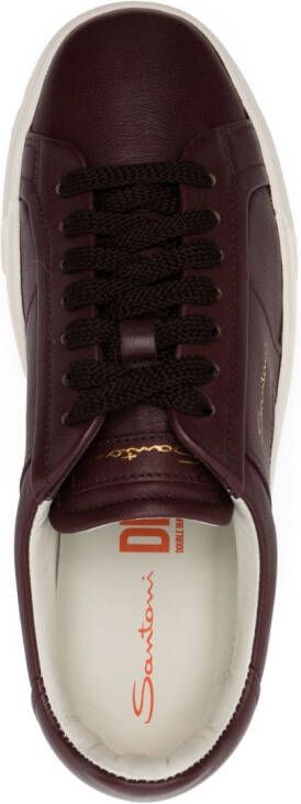 Santoni Sneakers met logoprint Rood