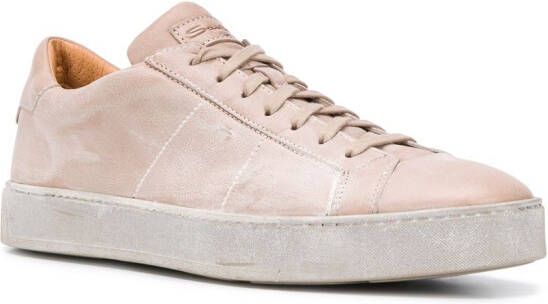 Santoni Low-top sneakers Beige