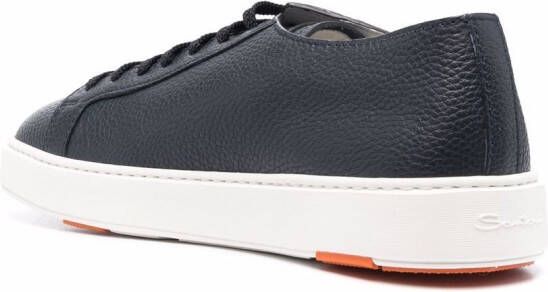 Santoni Leren sneakers Blauw