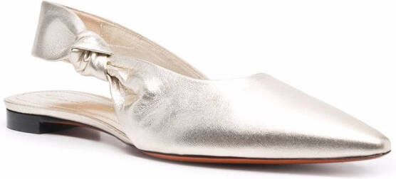 Santoni Metallic sandalen Goud