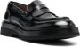 Santoni Leren loafers Zwart - Thumbnail 2