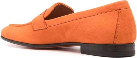 Santoni Suède loafers Oranje