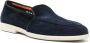 Santoni Suède loafers Blauw - Thumbnail 2