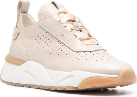 Santoni Sneakers met plateauzool Beige