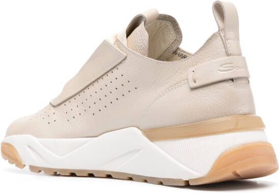 Santoni Sneakers met plateauzool Beige