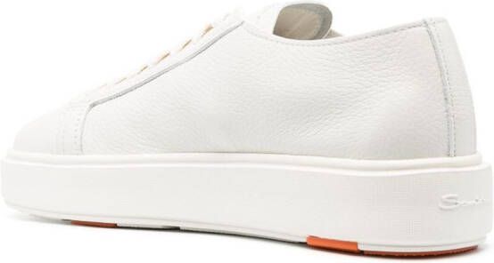 Santoni Leren sneakers Wit