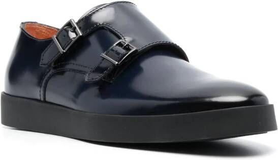 Santoni Schoenen met dubbele gesp Blauw