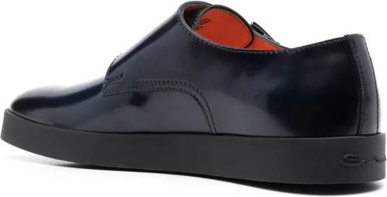 Santoni Schoenen met dubbele gesp Blauw