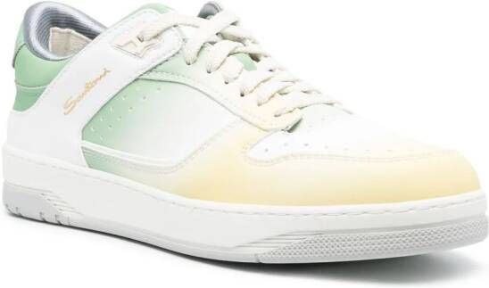 Santoni Sneakers met kleurverloop Wit