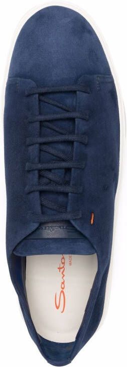 Santoni Sneakers met logopatch Blauw