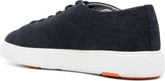 Santoni Sneakers met logopatch Blauw