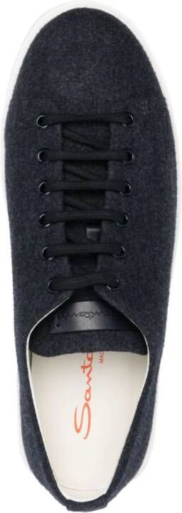 Santoni Sneakers met logopatch Blauw