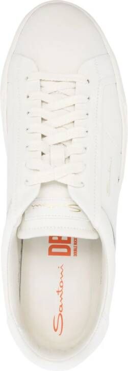 Santoni Sneakers met logoprint Beige