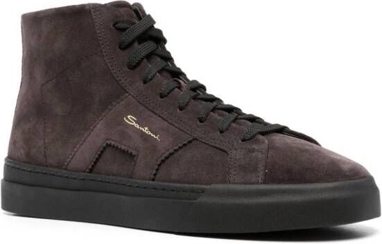 Santoni Sneakers met logoprint Grijs