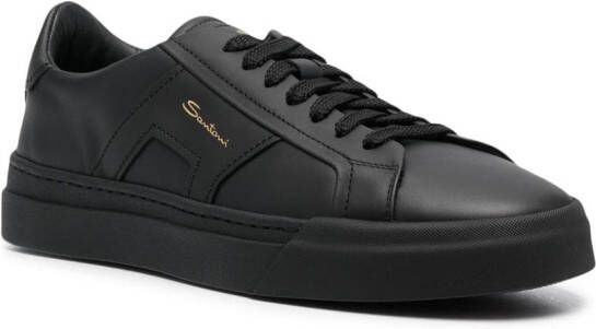 Santoni Sneakers met logoprint Zwart