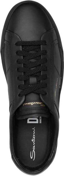 Santoni Sneakers met logoprint Zwart