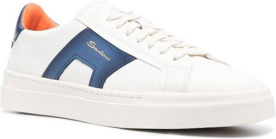 Santoni Sneakers met vlakken Wit